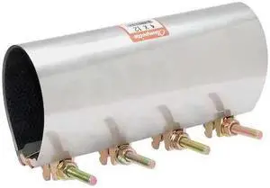 ZORO SELECT 330-1359 Repair Clamp,Three Bolt,7 In,304SS