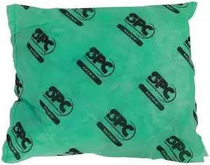 BRADY HAZ1818 Sorbent Pillow, 28 gal, 18 in x 18 in, Harsh Chemicals, Green, 16 BRADY HAZ1818 Sorbent Pillow, 28 gal, 18 in x 18 in, Harsh Chemicals, Green, 16