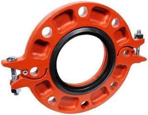 ZORO SELECT 0390201184 Flange, 6", Iron, 300 psi