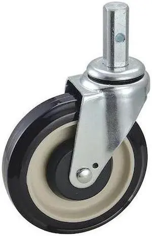 ZORO SELECT 5VN79 Swivel Stem Caster,Polyurthn,5",350 lb