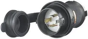 HUBBELL WIRING DEVICE-KELLEMS HBL2411SW Watertight Locking Plug, L14-20P, 20 A,