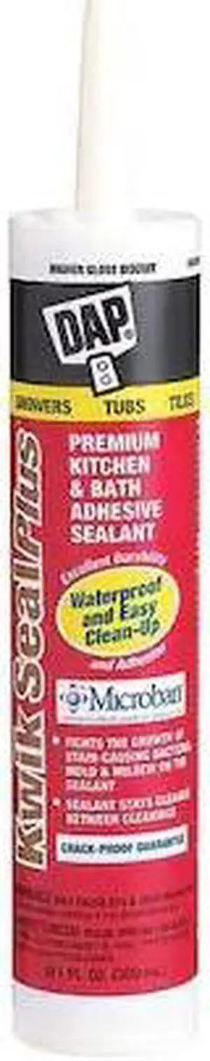 DAP 18519 Acrylic Latex Sealant, 10 oz, Cartridge, Biscuit, Acrylic Latex Base,