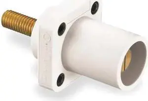 HUBBELL WIRING DEVICE-KELLEMS HBLMRSW Receptacle,3R, 4X, 12K,Stud,White