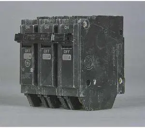 GE THHQL32100 Miniature Circuit Breaker, THHQL Series, 100A, 3 Pole, 240V AC,