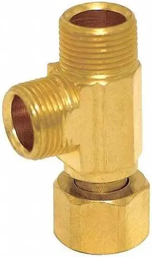 ZORO SELECT 25882LF Outlet Adapter,2-Way,3/8" Inlet Size