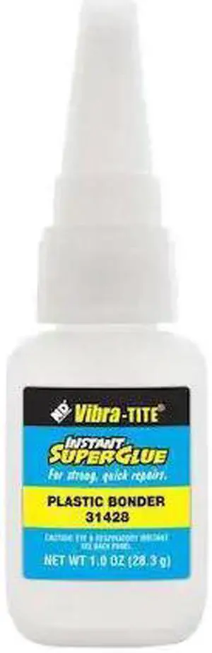 VIBRA-TITE 31428 Instant Adhesive, 314 Series, Clear, 1 oz, Bottle