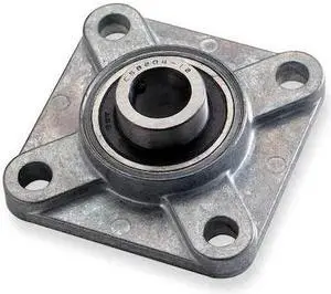 DAYTON 1F546 Flange Bearing,4-Bolt,Ball,1" Bore