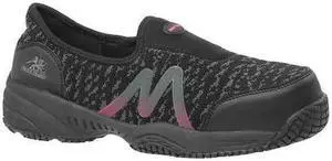 MOXIE TRADES 50180 Women's Work Shoe, 7, Composite Toe, 3-1/2" H, Black, 50180