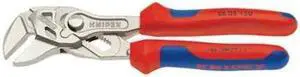 Pliers Wrench, Steel, Comfort Grip, 6 In