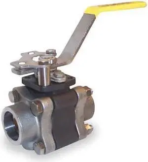 APOLLO VALVES 83B24501 1" Socket Carbon Steel Ball Valve Inline