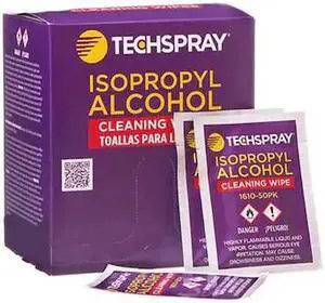 Techspray Isopropyl Alcohol Pre-Saturated Packets/ 50 pack