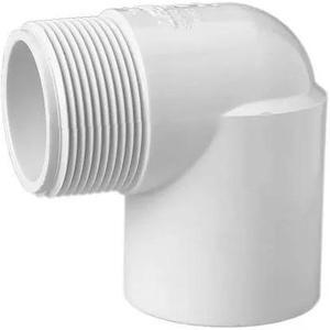 ZORO SELECT 412007 PVC Street Elbow, 90 Degrees, MNPT x FNPT, 3/4 in Pipe Size