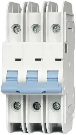 DAYTON 33V910 IEC Miniature Circuit Breaker, NDB2T-63 B20/3 L Series, 20A, 3