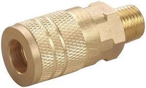 SPEEDAIRE 30E710 Quick Connect Hose Coupling, 1/4 in Body Size, 1/4 in Hose