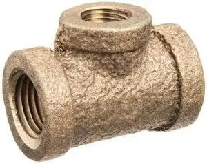 ZORO SELECT ZUSA-PF-10468 Reducing Branch Tee Brass Brass Class 125 Pipe