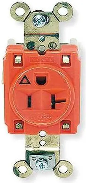 Hubbell Wiring IG5361 SpikeShield HBL Extra Heavy Duty Isolated Ground Single
