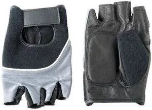 CONDOR 2HEW7 Anti-Vibration Gloves,L,Blk/BL/Silver,PR