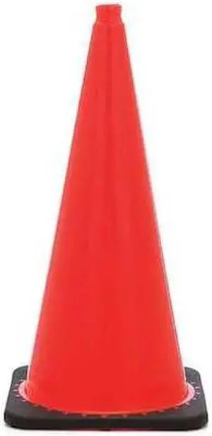 ZORO SELECT RS70025C Traffic Cone, PVC, Non-Reflective, 28 in Height, 5 lb,