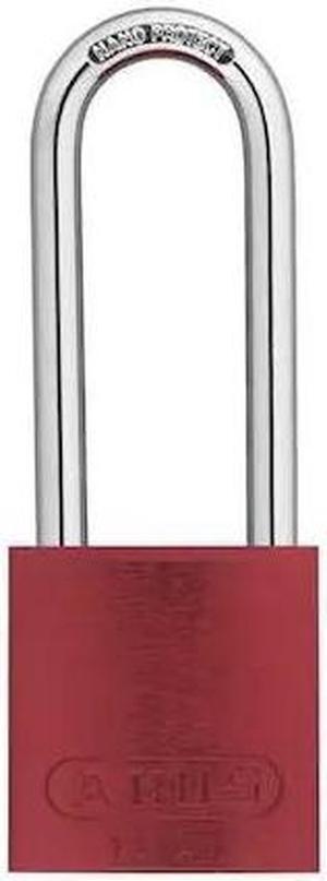 Abus Alike-Keyed Padlock, Open Shackle Type, 3" Shackle Height, Red  15422