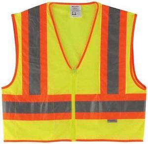 MCR SAFETY WCCL2LL Large Class 2 High Visibility Vest