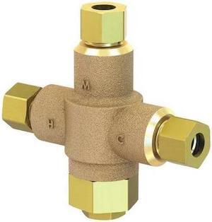 ACORN CONTROLS ST70-38 Tempering Valve,Brass,125 psi Pressure