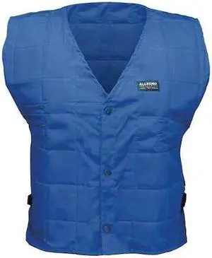 ALLEGRO INDUSTRIES 8401-05 2XL Cotton Cooling Vest, Blue