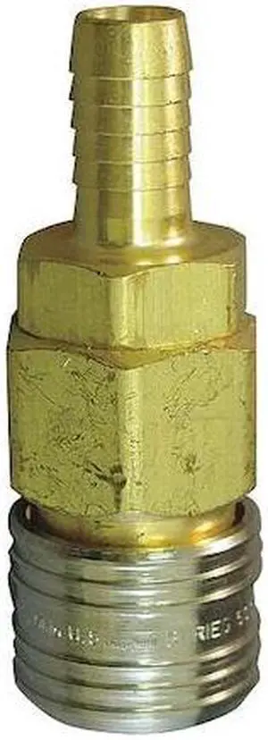 WEATHERHEAD 580 Coupler Body,Hose Barb,1/2,Brass