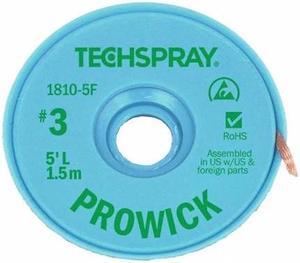TECHSPRAY 1810-5F Pro Wick Green #3 Braid - AS