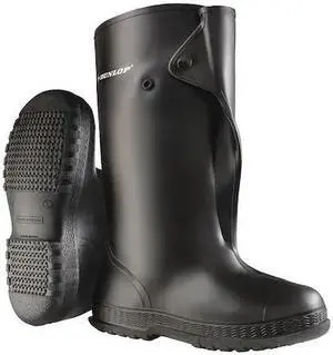 ONGUARD 8603000 Overboots, Plain Toe, PVC, 17 in Height, Snap Tab Closure,