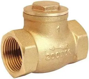 ZORO SELECT 10F326 1-1/2" NPT Brass Swing Check Valve