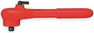 Knipex Hand Ratchet,Insulated,3/8" Dr.,7-1/2" L  98 31