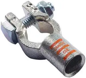 WESTWARD 23PC80 Straight Battery Terminal,2/0ga,Orng,PK5