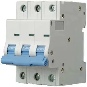 DAYTON 5ZVC3 Circuit Breaker, NDB2-63 C2/3 Series, 2A, 3 Pole, 480V AC, 7.5kA