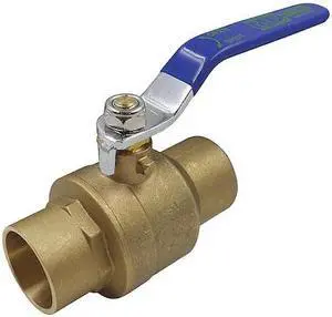 ZORO SELECT 1PYP9 2-1/2" Sweat Brass Ball Valve Inline