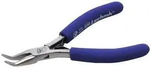 AVEN 10309 4 1/2 in Bent Needle Nose Plier ESD Safe Cushioned Grip Handle