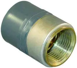 ZORO SELECT 835-015CBR 1-1/2" FNPT x Socket CPVC Brass Female Connector