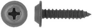ZORO SELECT 5984PK Sheet Metal Screw, #8 x 3/4 in, Black Phosphate Steel Flat