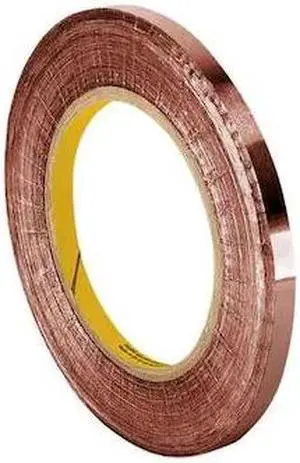 3M 1194 Foil Tape,1/2 In. x 6 Yd.,Copper