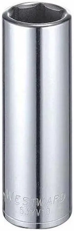 WESTWARD 53YV10 1/2" Drive, Metric Socket, 19mm Socket Sz, 6 Pts
