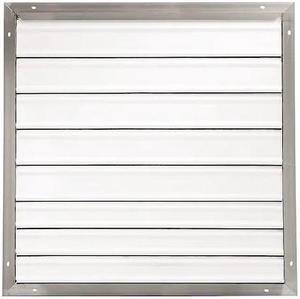 DAYTON 3C309 30 in 33"H-W 5.75"L Aluminum Backdraft Damper, 30-1/2 in x 30-1/2
