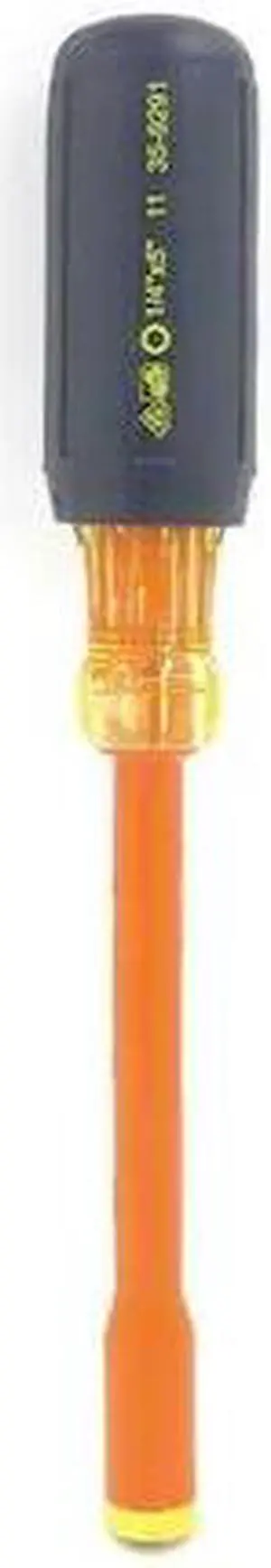 IDEAL 35-9291 Nut Driver,1/4 in.,Solid,Ins,5 in.