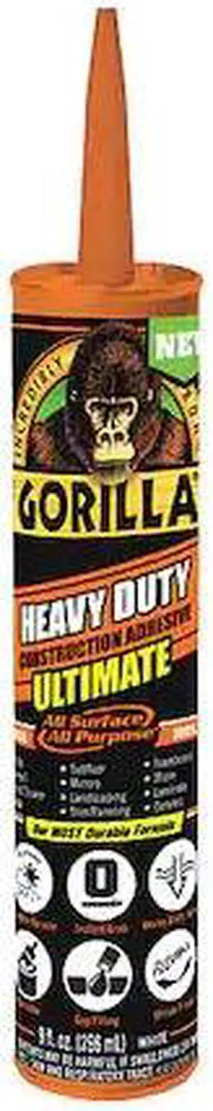 GORILLA GLUE 8008002 Polyurethane Adhesive, Ultimate Series, White, 9 oz,