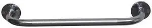 HEALTHSMART 521-1570-0618 Knurled Grab Bar, 18" L, Steel, Chrome plated