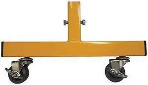ZORO SELECT 22NY07 Locking Caster Feet,Yellow,PK2