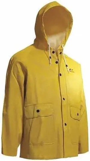 ONGUARD 7603400 Webtex Jacket W/Attached Hood,Yellow,3XL
