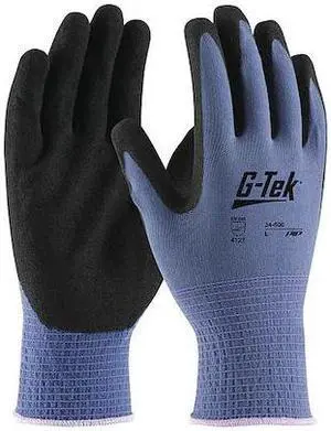 PIP 34-500/M Coated Gloves, Microporous Nitrile, Foam, Palm, 2 Abrasion Level,