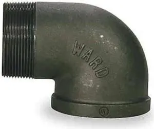 ZORO SELECT 2WU29 90 Degree Street Elbow 90 Degree Street Elbow, 4" Pipe, FNPT