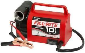 FILL-RITE FR1612 Fuel Transfer Pump, 12V DC, 10 gpm Max. Flow Rate , 1/5 HP,