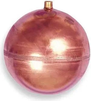 WATTS C-4 Float Ball,Round,Copper,4 In