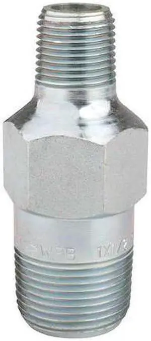 ZORO SELECT 0338025158 Nipple Extra Heavy Concentric Swage Nipple, 1/2" Pipe,